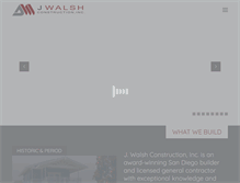 Tablet Screenshot of jwalshconstruction.com